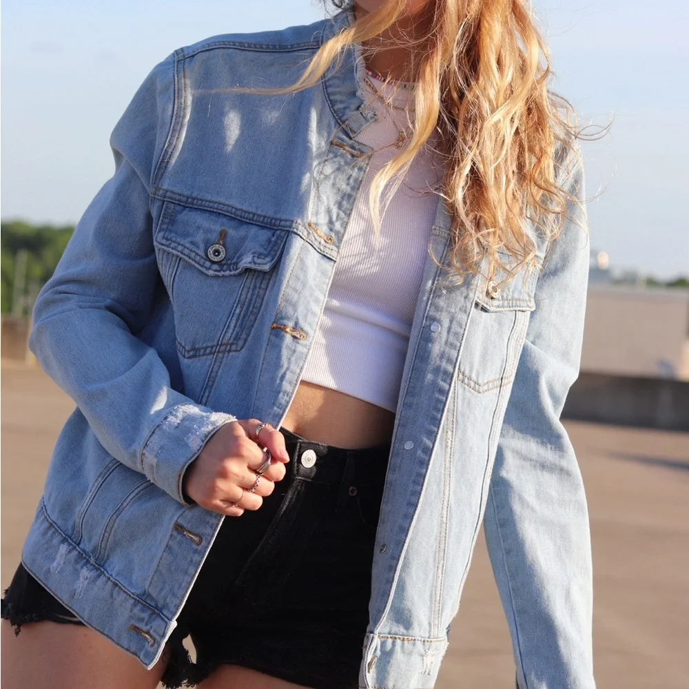 Reworked denim jacket - Picture 3 of 3